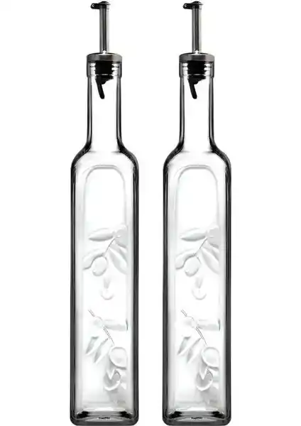 Paşabahçe 2'li Şeffaf Cam Yağlık ve Sirkelik Seti Modern Mutfaklar İçin Şık ve Kullanışlı Tasarım