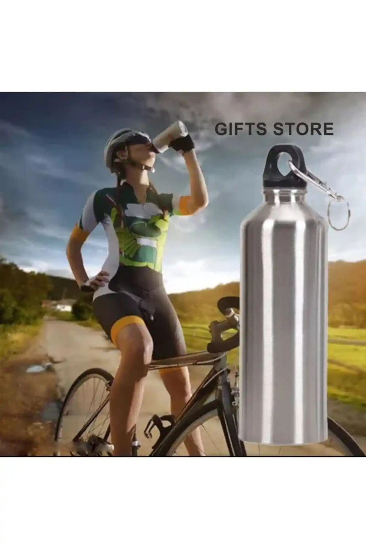 Paslanmaz Çelik Su Matarası 750 ml dayanıklı ve hijyenik tasarım