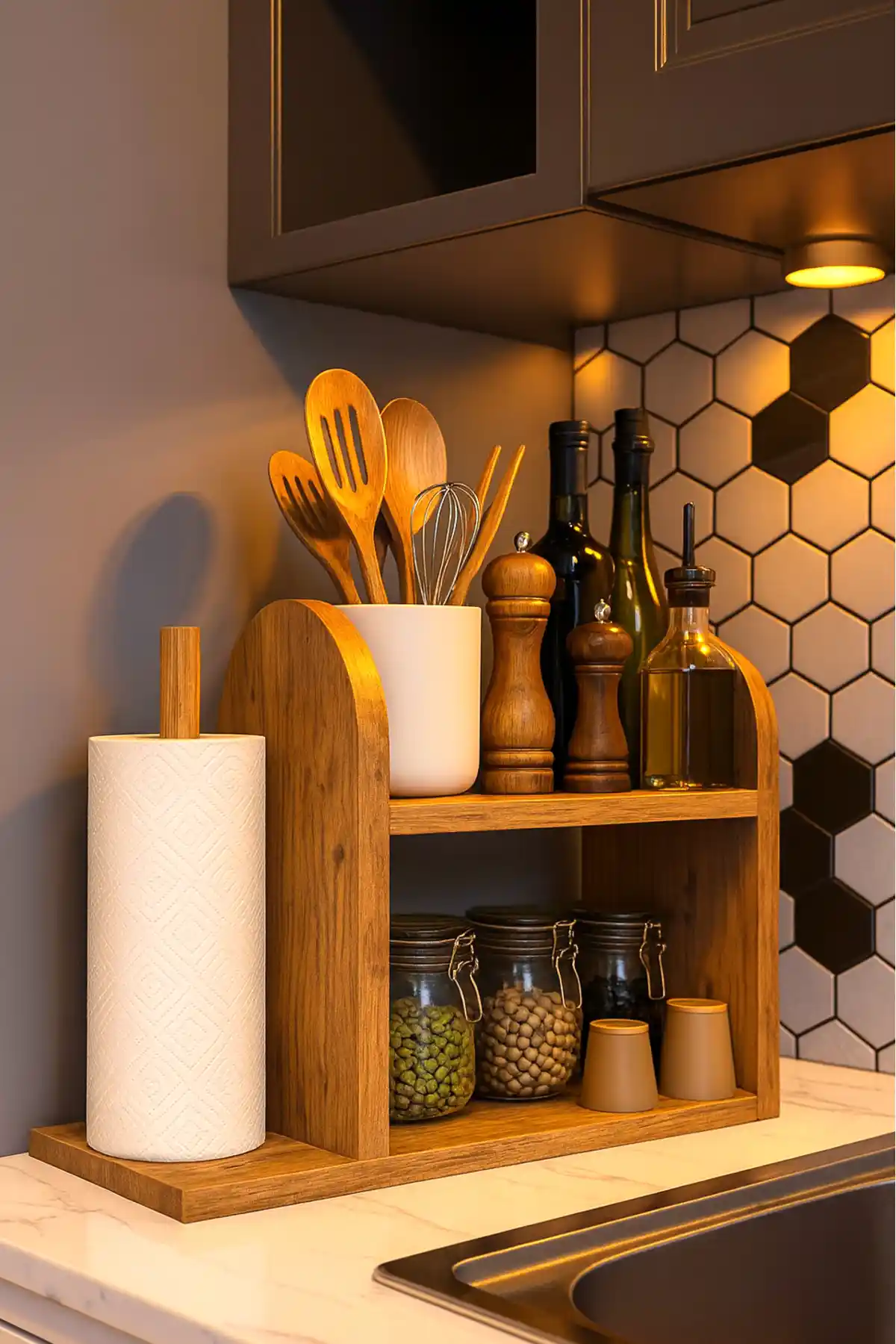 PEKA Kağıt Havluluklu Mutfak Rafı Modern ve İşlevsel Tasarımıyla Mutfak Düzeninizi Geliştirir