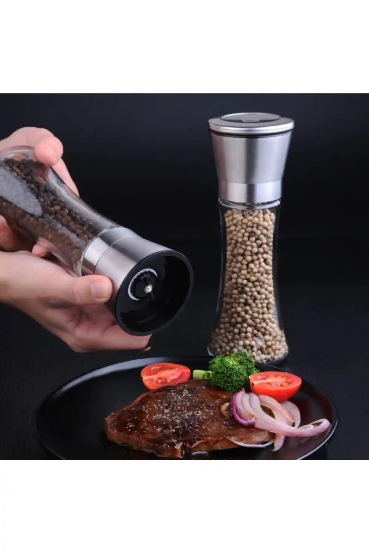 Rossel Premium Tuz ve Karabiber Değirmeni: Dayanıklı ve Çok Fonksiyonlu Mutfak Aleti