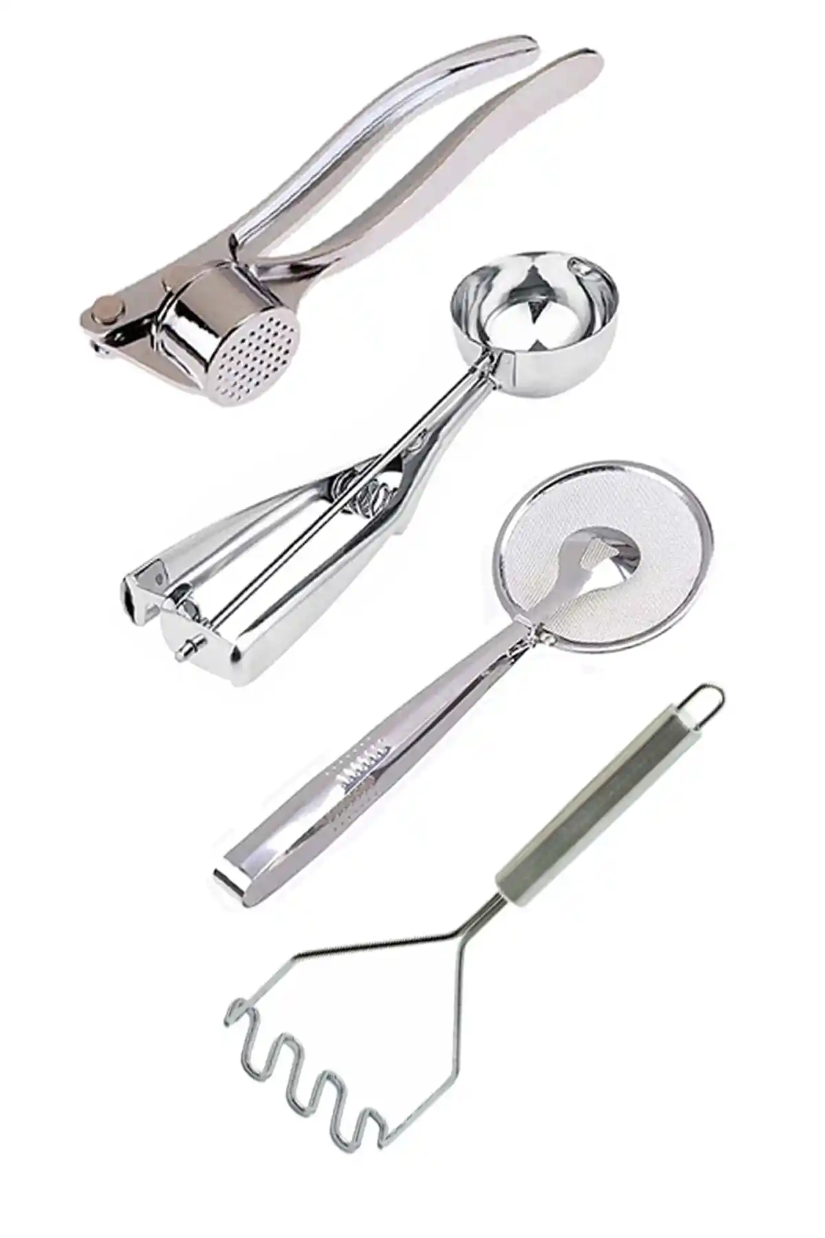 Sekiz8 Çok Yönlü Paslanmaz Çelik Mutfak Ürün Seti: Dayanıklı ve Çok Amaçlı Tasarım