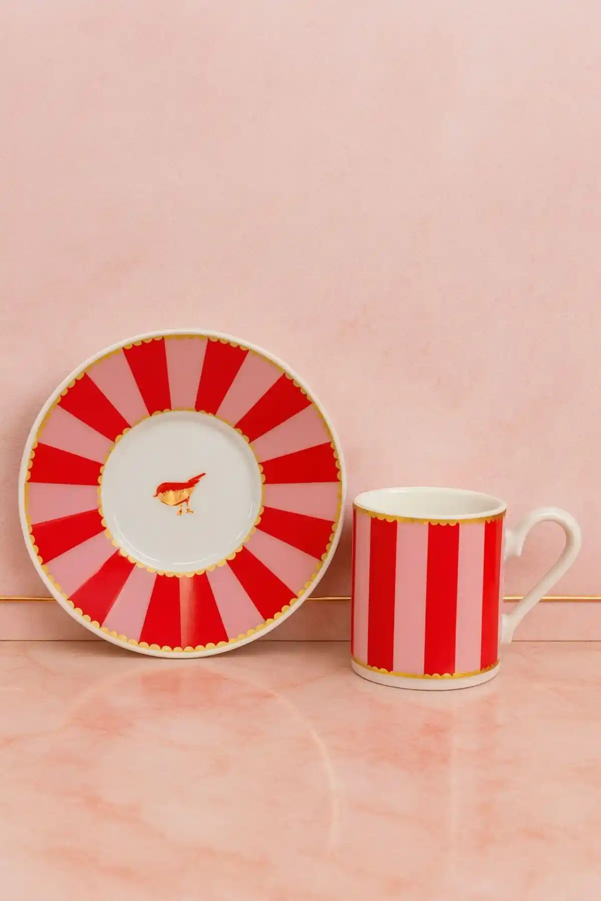 YzHome 2 Kişilik Porselen Kahve Fincan Takımı Modern ve Şık Tasarım