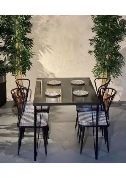 Bambeds Mobilya Mermer Güneş Takımı ile Weblonya 2 Kişilik Masa Takımı Karşılaştırması