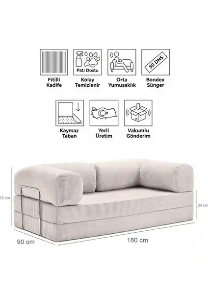 Evessan 90x180 Kanepe ve Pafu Taida Katlanır Yataklı Koltuk Karşılaştırması