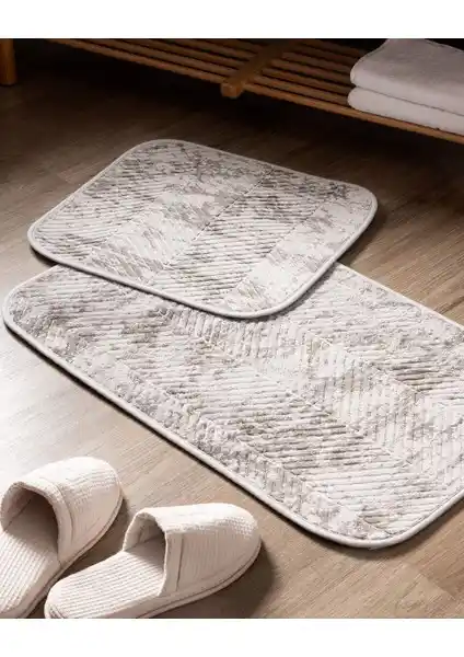 Madame Coco Eze Banyo Paspası Karşılaştırması: Gri ve Fildişi Renk Seçenekleri