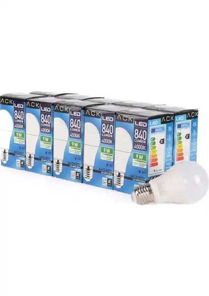 Ack 9W LED Ampul: Enerji Verimli Sıcak Beyaz Aydınlatma Çözümü
