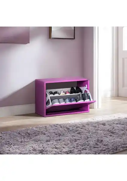 Adore New Step Oturaklı Ayakkabılık Mor Renkli Modern ve Dayanıklı Tasarım