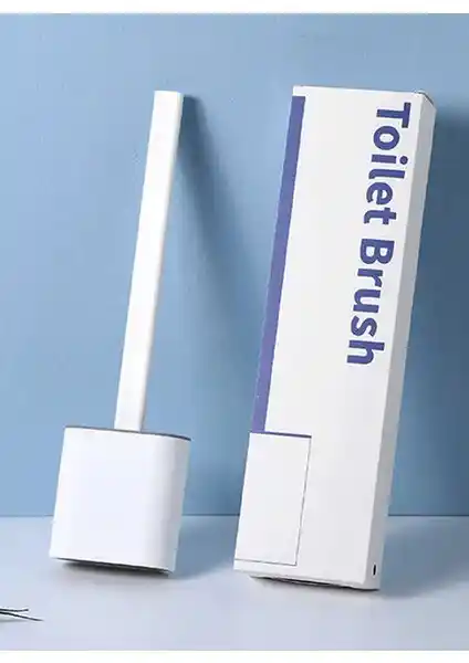 Adresshome Silikon Banyo Tuvalet Fırçası ve Tutucu Seti ile Pratik ve Hijyenik Temizlik Çözümü