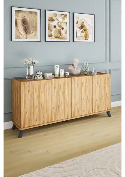 Aeka AE-2056 Akel Atlantik Çam Geniş Konsol Modern ve Çok Amaçlı Kullanım İçin