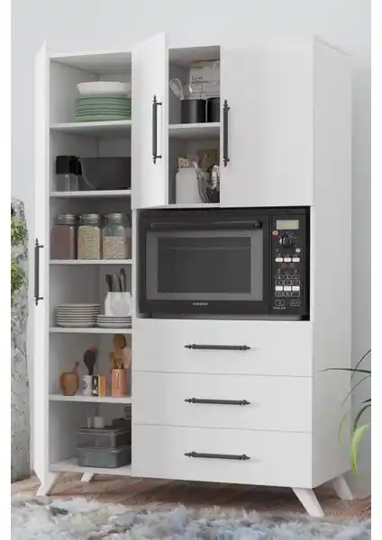 Aeka AE-2074 Çok Amaçlı Mutfak ve Banyo Dolabı: Modern Tasarım ve Fonksiyonellik