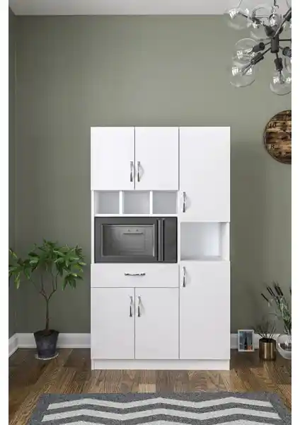 Aeka AE-3080 Anka Beyaz Çok Amaçlı Dolap: Modern ve Dayanıklı Depolama Çözümü