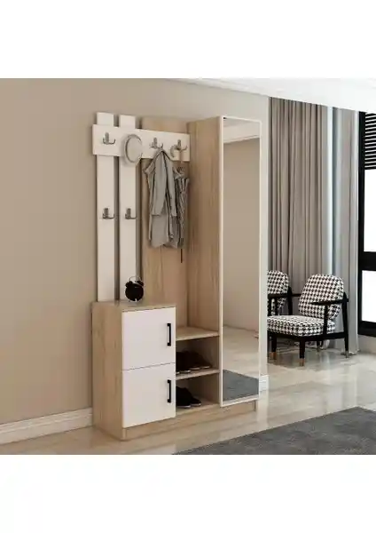 Afilli Nova Kapaklı Aynalı Portmanto: Modern ve Dayanıklı Tasarım ile Fonksiyonellik