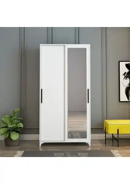 Afilli Olivia Sürgülü Aynalı Portmanto: Modern ve Fonksiyonel Tasarım ve Özellikler