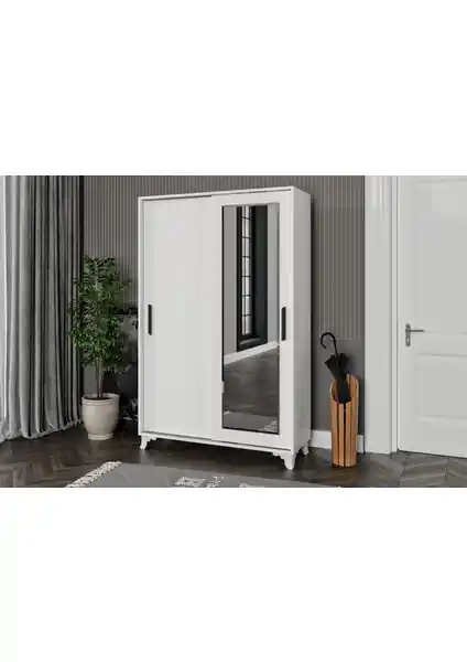 Afilli Tamamı MDF Liva Aynalı ve Sürgülü Portmanto: Dayanıklı ve Estetik Tasarım