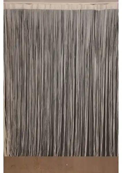 Akça Tekstil Düz İp Model Krem Renk Hazır Perde Modern ve Dayanıklı Tasarım