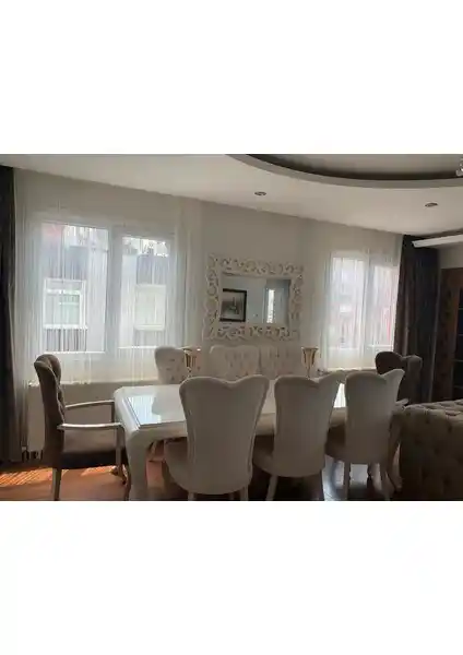 Akça Tekstil Kırık Beyaz İp Model Perde Modern ve Pratik Dekorasyon Çözümü