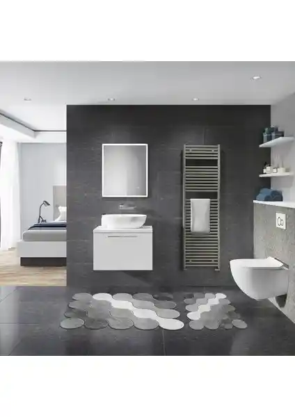 Alanur Florya Banyo Paspas Seti ve Klozet Takımı Yüksek Kalite ve Modern Tasarım