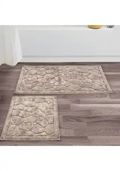 Alanur Home Antik Cotton 2'li Paspas Seti Estetik ve Dayanıklılığı Bir Arada Sunar