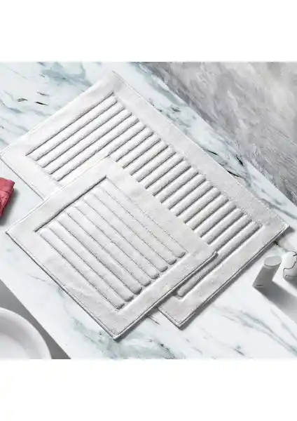 Alanur Home Mikonos Cotton 2'li Paspas Krem: Şıklık ve Fonksiyonellik Bir Arada