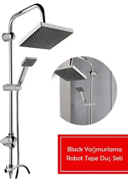 AlbiFoni Robot Kare Tepe Duş Sistemi Modern Banyolar İçin Çok Fonksiyonlu ve Şık Çözüm