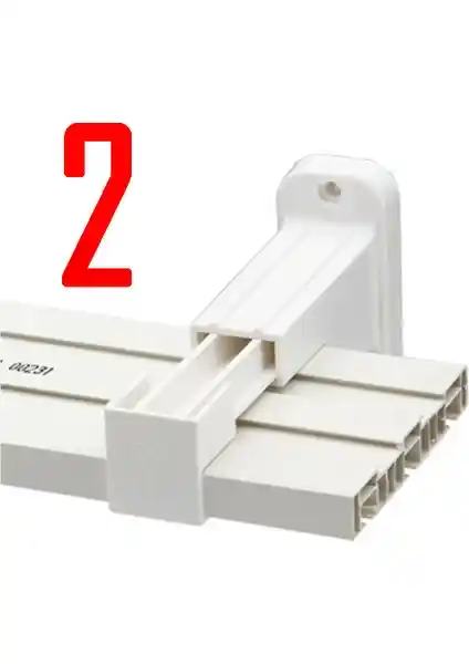 Aliden Plastik Perde Rayı Korniş Askı Aparatı Duvara Montaj Kolaylığı Sağlar