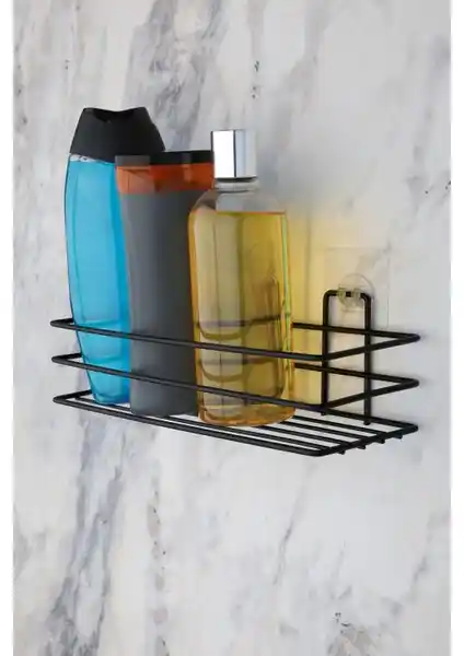 Alper Banyo Siyah TŞ01: Estetik ve Dayanıklı Yapışkanlı Banyo ve Mutfak Aksesuarı