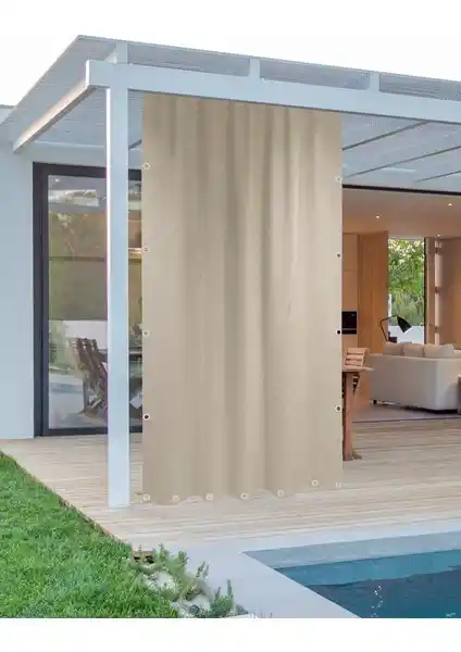 Altın Pamuk Balkon Perdesi: Dayanıklı ve Estetik Dış Mekan Koruma Çözümü