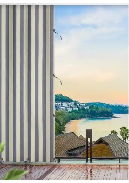 Altın Pamuk Balkon Perdesi: Ölçü ve Renk Seçenekleriyle Estetik ve Dayanıklı Koruma