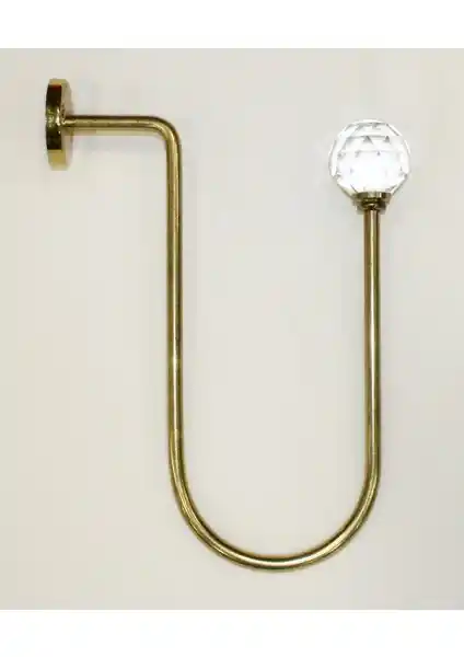 Altın Rengi Metal Fon Perde Bağlama Renso Kol Bağı - Şık ve Dayanıklı Dekorasyon Aksesuarı