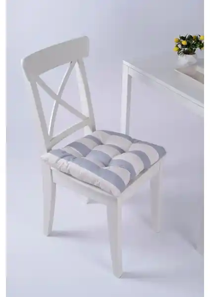 Altınpamuk Beta Gri Pofidik Sandalye Minderi: Şık ve Konforlu Oturma Aksesuarı