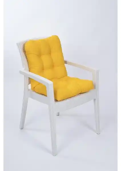 Altınpamuk Candy Sarı Pofidik Sandalye Minderi Konfor ve Şıklık Sunar