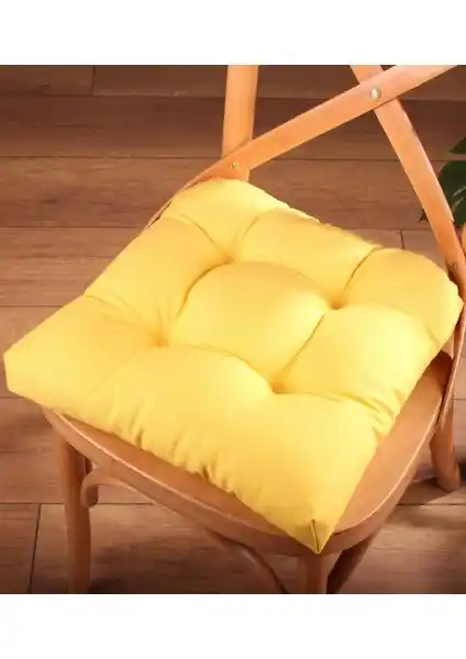 Altınpamuk Gold Sarı Renk Sandalye Minderi: Estetik ve Dayanıklılığı Bir Arada Sunar