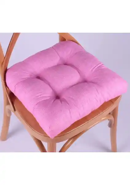 Altınpamuk Lina Pembe Pofidik Sandalye Minderi: Şıklık ve Konforun Mükemmel Buluşması