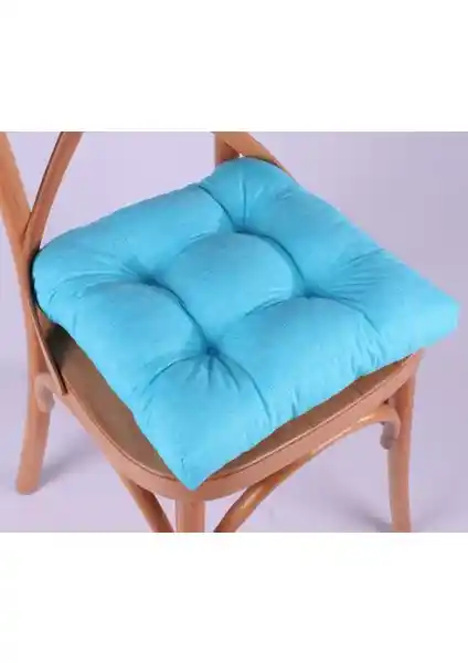 Altınpamuk Lina Turkuaz Pofidik Sandalye Minderi: Konfor ve Estetiğin Buluşması