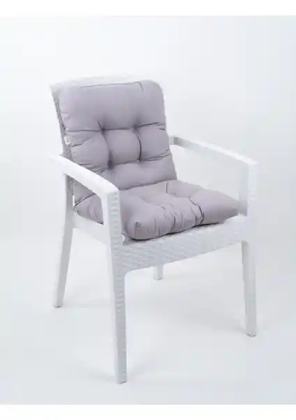 Altınpamuk Neva Gri Pofidik Sandalye Minderi Şıklık ve Konfor Sunan Modern Tasarım