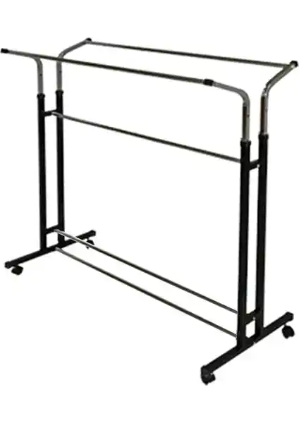 Amia Ayarlanabilir Tekerlekli Çift Başlı Konfeksiyon Askılığı Özellikleri ve Kullanım Avantajları