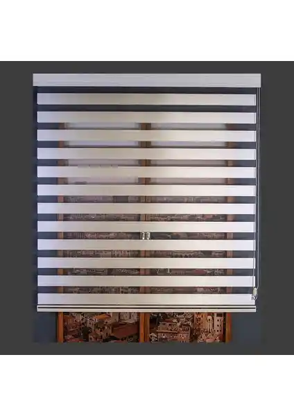 Anıper Zebra Perde Krem Bamboo Stor 70x200 cm Modern ve Şık Dekorasyon Unsuru