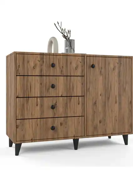 Anzera Tokyo Şifonyer Modern Tasarım ve Geniş Depolama Alanı ile Ev Dekorasyonunuza Şıklık Katıyor