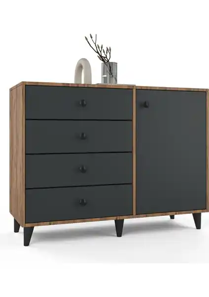 Anzera Tokyo Şifonyer Modern Tasarım ve Geniş Depolama Alanı ile Evleriniz İçin Uygun