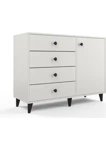 Anzera Tokyo Şifonyer: Modern Tasarım ve Geniş Depolama Alanı ile Fonksiyonellik