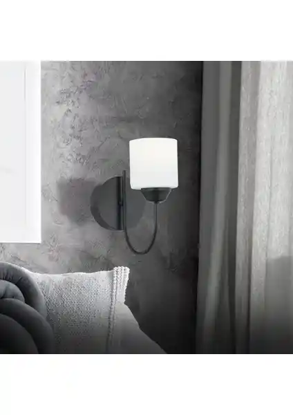 Apliqa Esila Siyah Boyalı Duvar Lambası: Modern Tasarım ve Fonksiyonellik