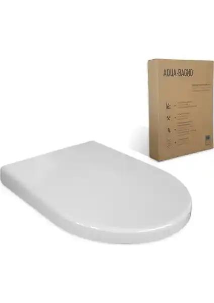 Aqua Bagno Zero Yavaş Kapanan Klozet Kapağı: Modern Tasarım ve Dayanıklılık Özellikleri
