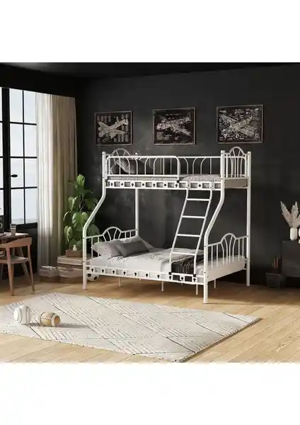 Argimo İmaj 3 Kişilik Metal Ranza: Dayanıklı ve Estetik Çok Yönlü Uyku Çözümü