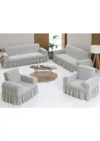 Arlisa Jakarlı Koltuk Örtüsü Takımı: Estetik ve Koruma Sunan Şık Tasarım