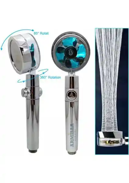 Armilla Armatür Turbo Duş Başlığı: Yüksek Performans ve Enerji Tasarrufu Sağlayan Modern Tasarım