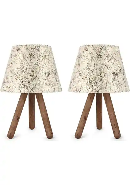 Art&Gift North Home Ahşap Ayaklı Abajur: Modern Tasarım ve Fonksiyonellik Bir Arada