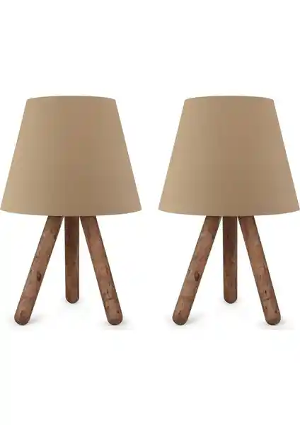 Art&Gift North Home Ahşap Ayaklı Abajur: Modern ve Doğal İç Mekan Aydınlatma Çözümü