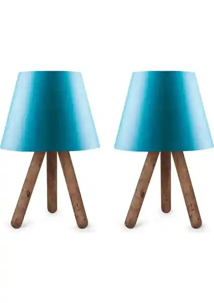 Art&Gift North Home Ahşap Ayaklı Abajur: Modern ve Şık İç Mekan Aydınlatma Çözümü