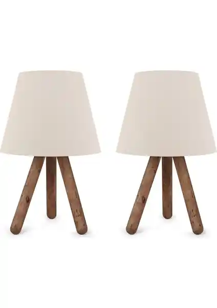 Art&Gift North Home Ahşap Ayaklı Abajur: Modern ve Şık İç Mekan Aydınlatma Seçeneği
