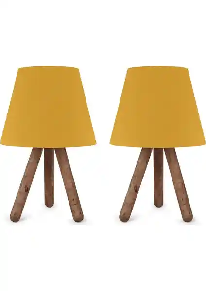 Art&Gift North Home Ahşap Ayaklı Abajur: Şık ve Fonksiyonel Modern Aydınlatma Çözümü